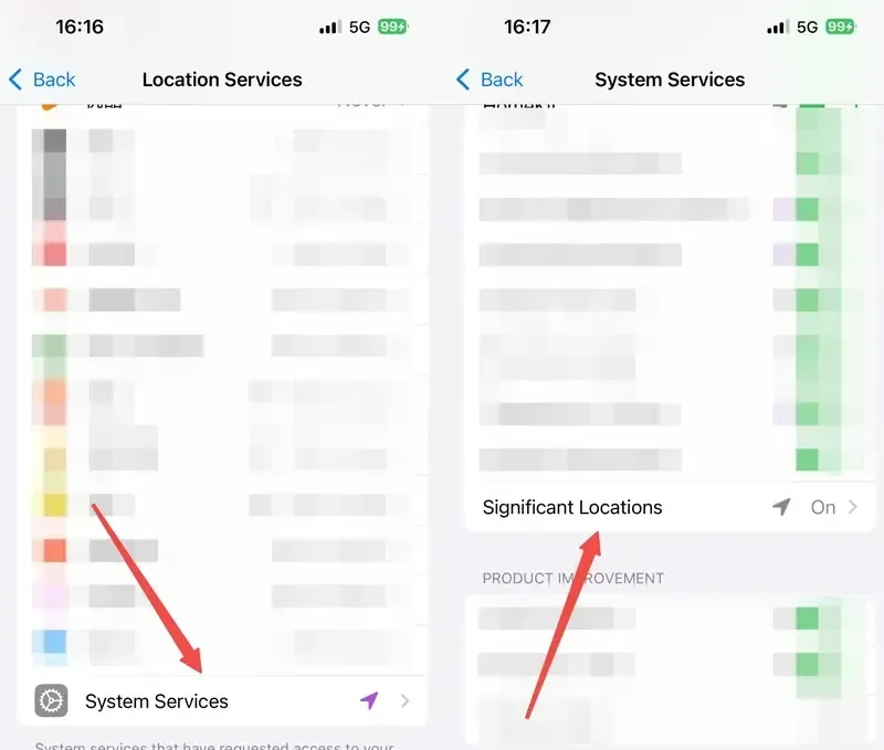Check Significant Locations on iPhone.