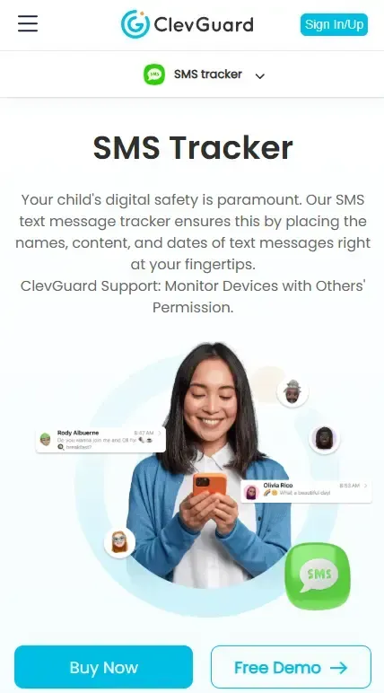 KidsGuard pro text messages monitoring.