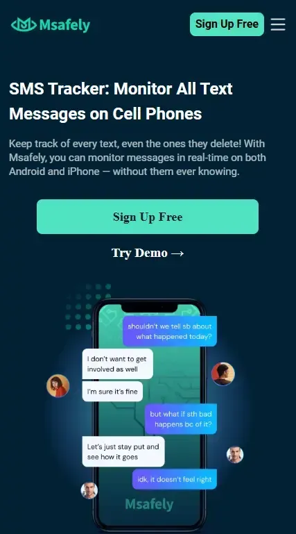 Msafely text messages monitoring.