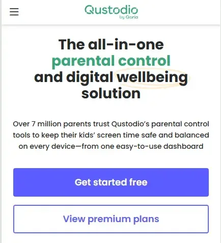 Qustodio parental control app.