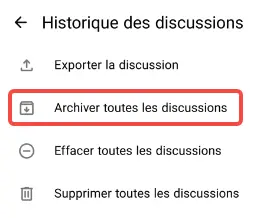 Comment archiver toutes les discussions WhatsApp