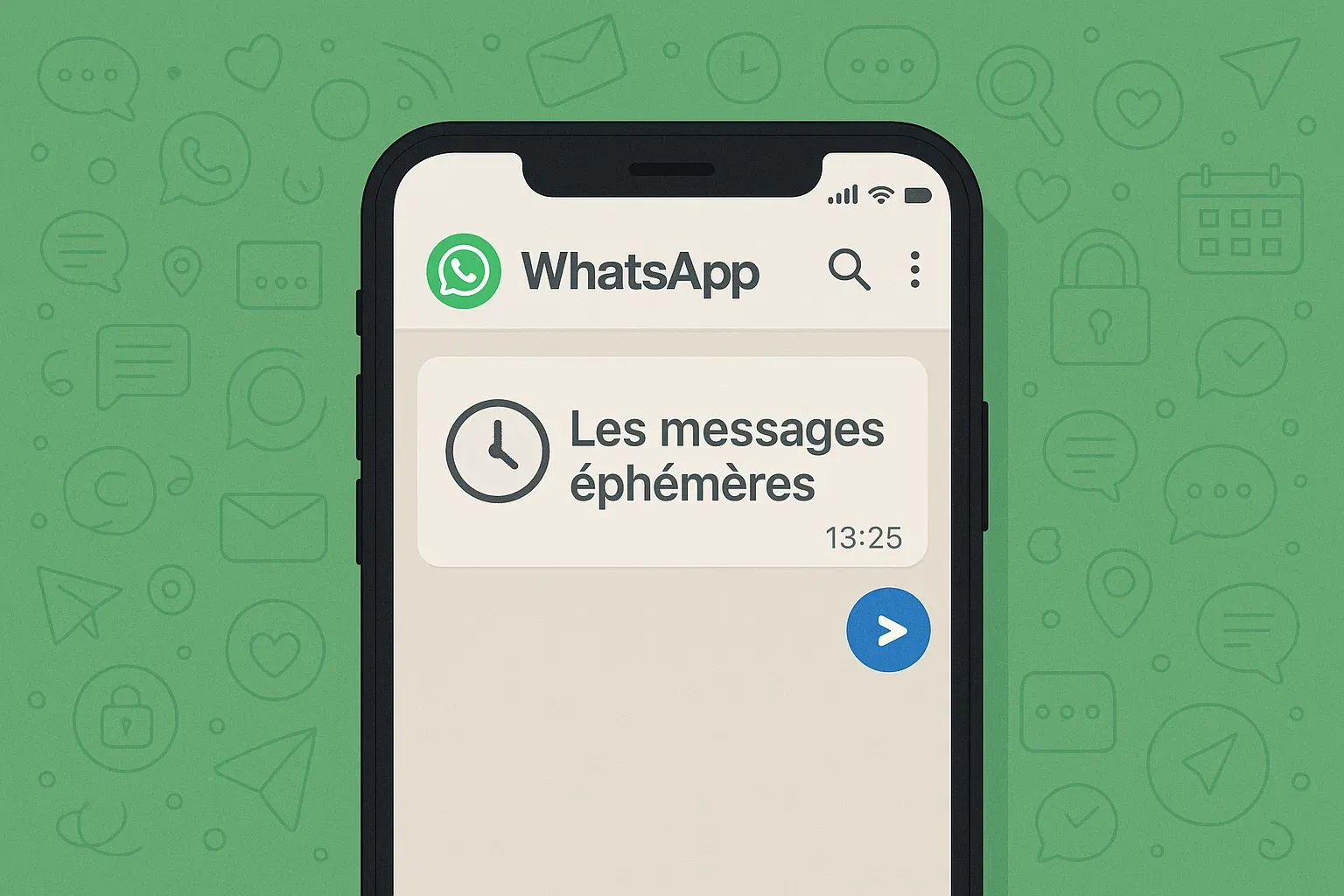 message éphémère WhatsApp