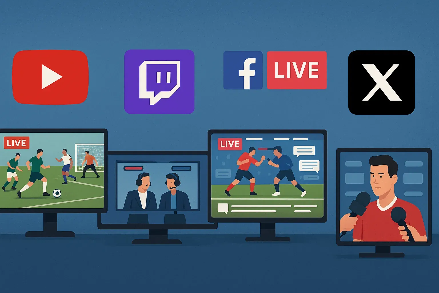 Regarder des matchs en direct sur les plateformes ouvertes