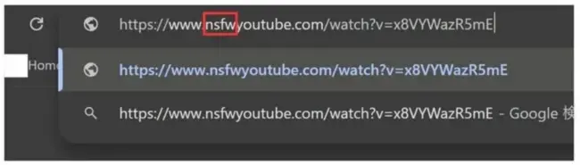 pcでYouTubeの制限をurl変更の方法で_ステップ