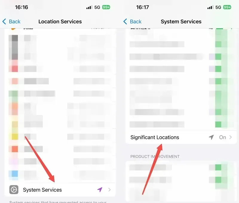 vérifier vos emplacements importants sur iPhone