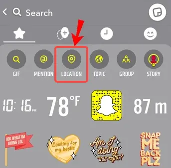 Comment ajouter votre position à un Snap ou une Story