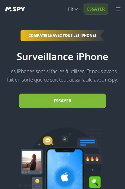 Application de contrôle parental pour iPhone - mSpy