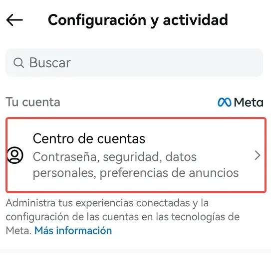 centro de cuentas