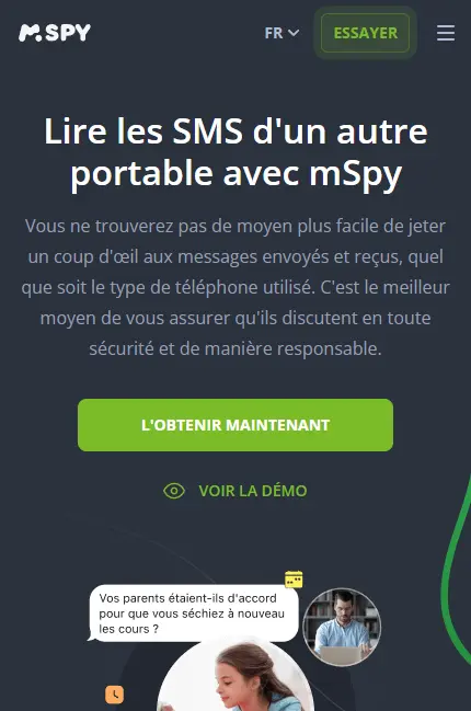 Lire les SMS d'un autre portable - mSpy