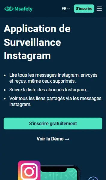 Msafely - application de surveillance Instagram