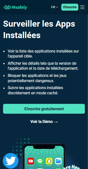 Surveiller les applications installées avec Msafely