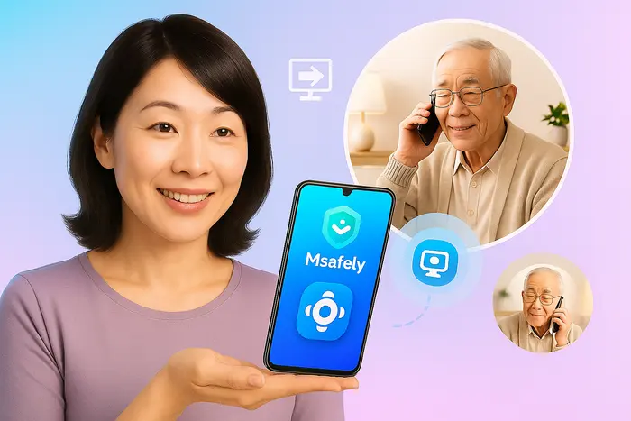 遠距離介護の救世主？スマホ遠隔操作アプリ「Msafely」で離れて暮らす親を見守る