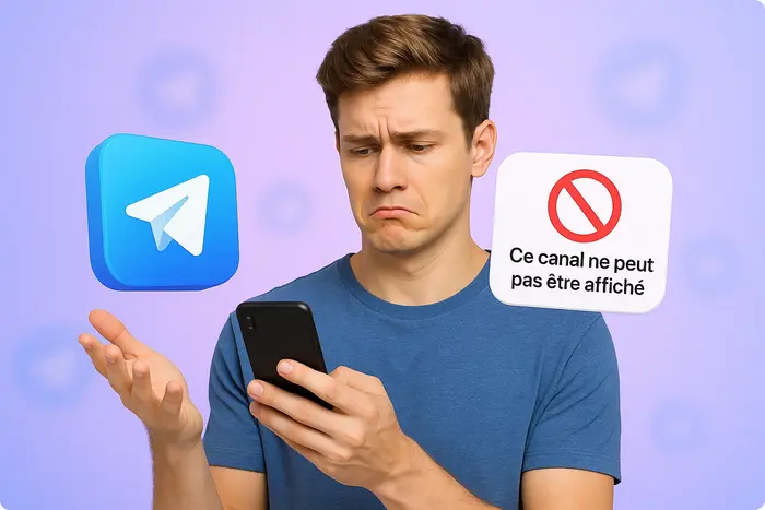 Ce canal ne peut pas être affiché sur Telegram 