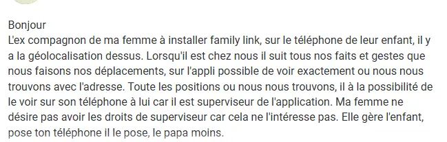 Family Link avis trois