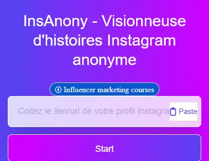 Insanony - visionneuse d'histoires Instagram gratuite