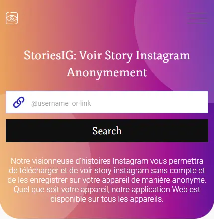 StoriesIG - voir story Instagram sans compte